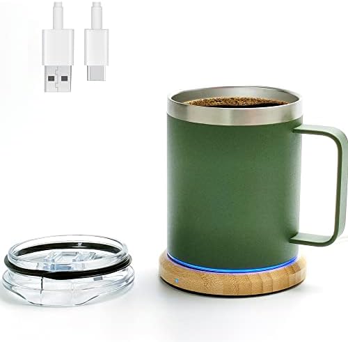 Samogrijata za kavu, 12oz grijana krigla, čaša za kavu toplije sa setom šalice, električni 10W, USB kolica