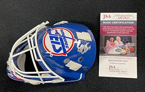 Bob Essensa potpisao Winnipeg Jets ograničeno izdanje Mini golmanske maske JSA COA-autograme NHL kacige i maske