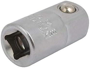 X-DREE 1/4-inčni x 3/8-inčni hrom-Vanadijum-Čelični adapter za utičnicu srebrni ton(Tono argentato 1/4 'x