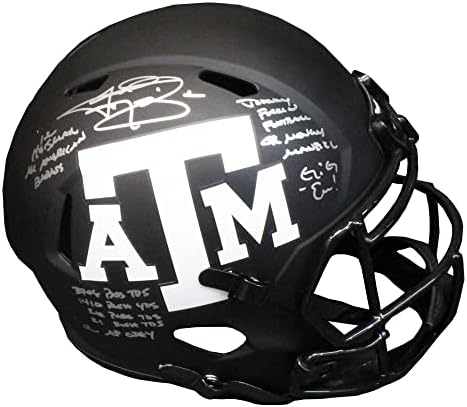 Johnny Manziel sa autogramom Texas A& M Eclipse 10 brzina natpisa replika fudbalske kacige u punoj veličini-BAS