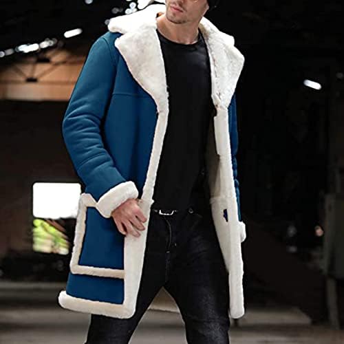 AdSSDQ muška jakna zima, prevelizirani kapuljač za odmor muškarci dugih rukava modna vježba gusta udobna
