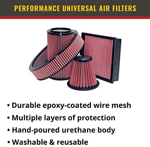 Airiaid 720-472 Univerzalni filter za zrak sa stezaljkama: ovalna konusna; 6-inčni ID prirubnice; Visina