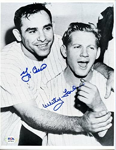 Yogi Berra / Whitey Ford Yankees dvostruki / autogram 8.5x10.75 photo PSA 166783 - autogramirana MLB fotografija