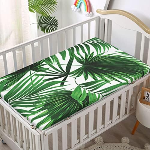Opremljeni list sa palminim listom, standardni madrac sa krevetom ugrađeni list mekani mali toddler madrac