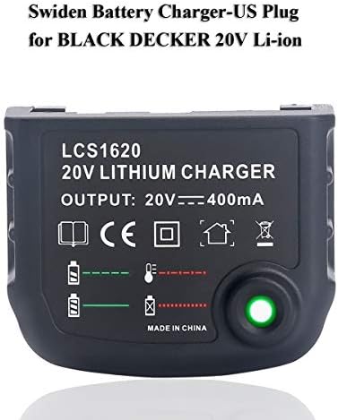 Swidan Li-Ion punjač za crnu i palubu 16V maksimum litijum-jonska baterija LBXR20 LBXR20-OPE LB20 LBX20