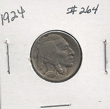 1924 Buffalo Nickel u držaču 2x2 264