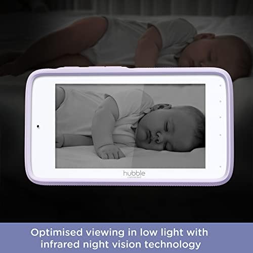 Hubble povezan rasadnik Pal Premium Smart Video bebi Monitor sa 5 inčnim ekranom osetljivim na dodir, režim