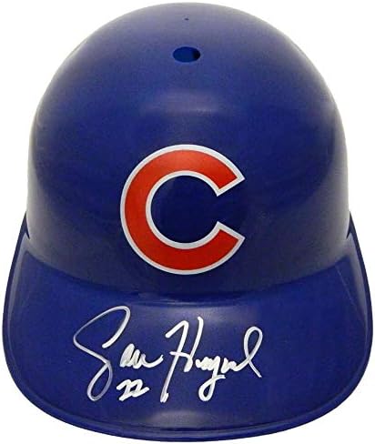Jason Heyward potpisao je repliku Chicago Cubsa sa MLB kacigama sa autogramom