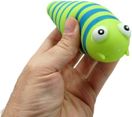 Ja-Ru Stisnite Squishy Senzory Caterpillar Spul igračka rastegnuta rainbow crv za dijete dječje dječaka