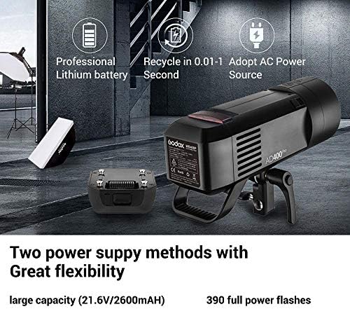 Godox AD400 Pro AD400Pro 400ws GN72 TTL Monolight na baterije, 1/8000 HSS vanjsko Blic Stroboskopsko svjetlo,
