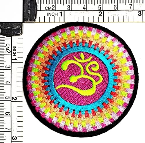 Kleenplus 2kom. Prilično krug Zen budizam Ohm znak Patch naljepnice zanati Umjetnost šivanje popravak vezeno