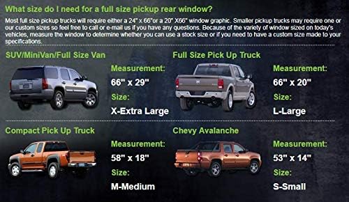 Premium zadnja naljepnica za kamione za kamione, kombiji, kombiji - jednosmjerna vizija, visoke rezolulne
