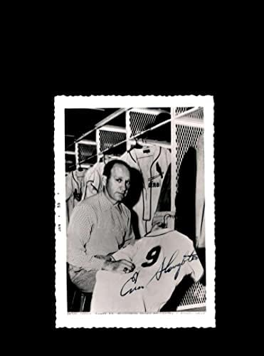 Enos klanje JSA potpisala vintage 3x5 1950`s St Louis Cardinals Original Photo - AUTOGREM MLB Photos