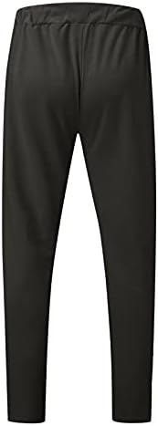 Miashui brušene pantalone za muškarce Tweatpants Hlačevi u sredini struka zipper nacrtajući muški povremeni