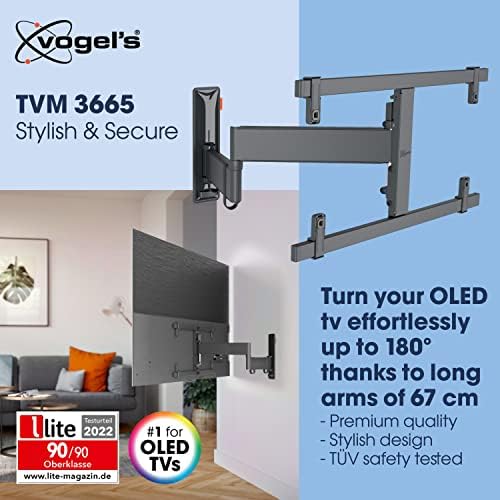 Vogelov TVM 3665 Zidni nosač od punog pokreta za televizore od 40-77 inča, max. 77 lbs, zakreće do 180 °,