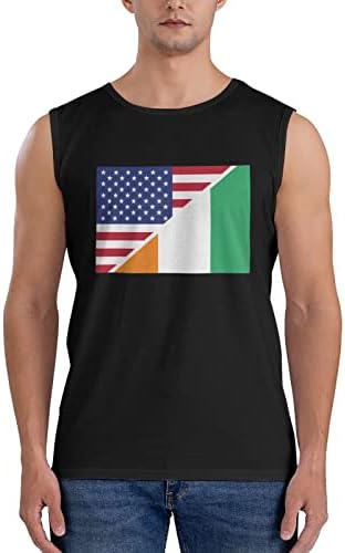 Obala Slonovače i američke zastava majice bez rukava Mans T bez rukava