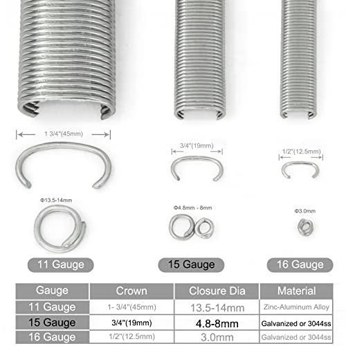 Kimsing SC7 150-inčni prstenovi 15/16-inčni pocinčani C prsteni 1,000 PCS ograde za zatvaranje promjera
