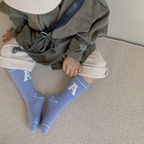 Zyzkids Kids Toddler Athletic Crew Socks 4pack Boys Girls Cotton Sportske čarape 1-3t 3-5t 5-8y