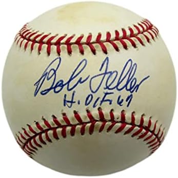Bob Feller HOF autogramirani / upisani OAL bejzbol Indijanci PSA / DNK 177778 - AUTOGREMENA BASEBALLS