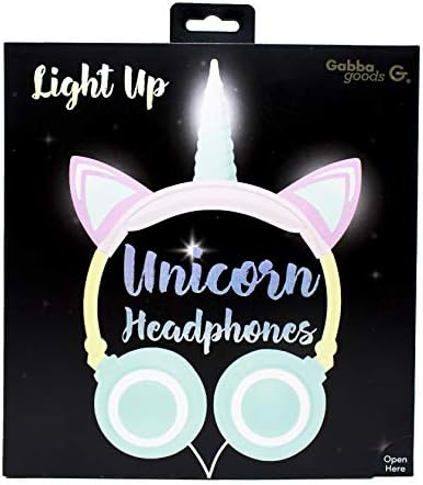 Gabba roba Premium LED svjetlo se u tamnom jednoromu preko stereo uređaja udobnosti u ušima sa AUX kablom