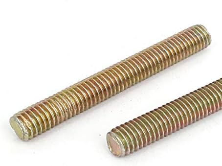 X-dree 1 mm visina m6 x 50mm muški navojni navojni šipka šipka bar sa bronzanim toneom 10kom (pitch de 1mm
