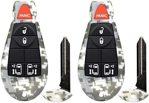 2x Novi kamuflažni Ulaz 5 tipki daljinski Start ključ za automobil Fob M3N5WY783X IYZ-C01C za kompatibilne