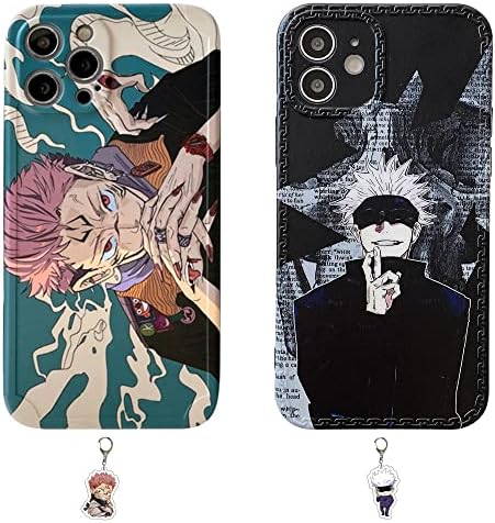 Boosos Anime Telefon Telefon kompatibilan sa iPhone 14 Pro Max, Anime iPhone Case kompatibilan sa iPhone 14 Pro Max, dolazi sa Anime privjesak