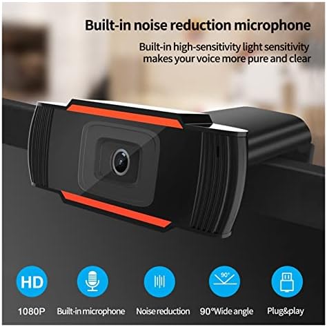 BIALL Web kamera 1080p Full HD USB web kamera sa mikrofonom USB utikač i Play Video poziv Web kamera za