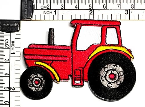 Kleenplus 3kom. Red Tractor Patches Tractor Farm Kids Cartoon Naljepnica Ručno Rađena Vezena Zakrpa Umjetnost