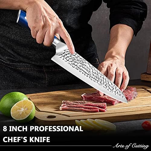 Vermonga 8 Super oštar profesionalni kuharski nož u poklon kutiji, vrhunski oštar kuharski nož od karbonskog