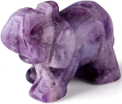 Amethyst Crystals Decor Cleaning Crystal Džep Polirano listova Sreća Guardian Figurine 1.5 Prirodna kamena