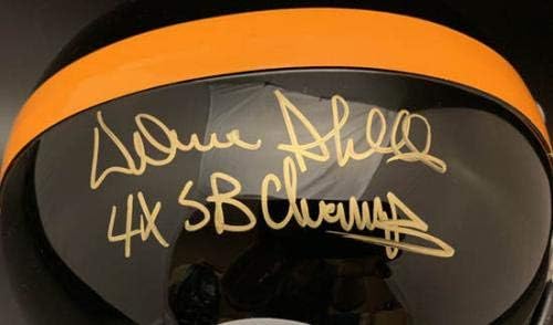 Donnie Shell potpisan Steelers F / S kaciga + 4 x SB Champs ITP PSA / DNK NFL kacige sa autogramom