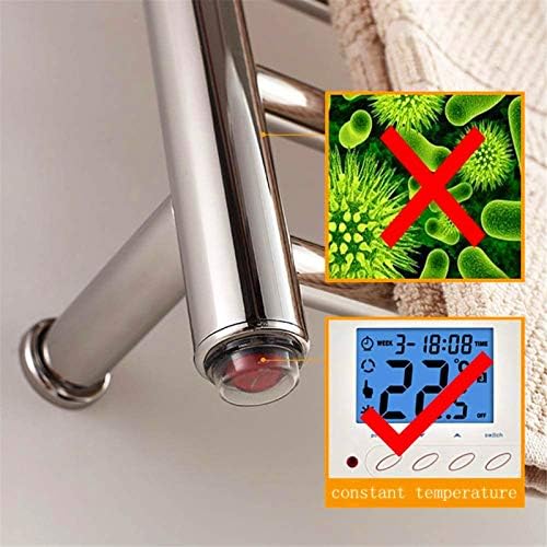 Kupaonica zidni grijač 304 topliji od nehrđajućeg čelika, zidno električni nosač ručnika sa stalak za odlaganje,