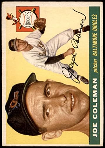 1955 TOPPS # 162 Joe Coleman Baltimore Orioles VG Orioles