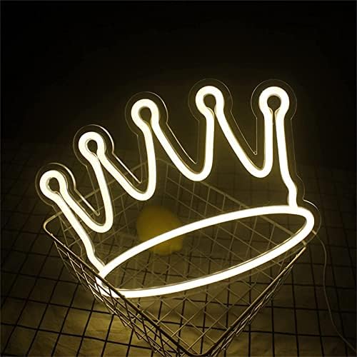 DVTEL CROWN WARTE WHITE NEON znak LED modeliranje svijetlo svjetlosna slova LOBOOD Akrilni panel Neon Dekorativna