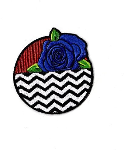 Twin Peaks Patch plava ruža sa crvenom sobom i Crnom ložom