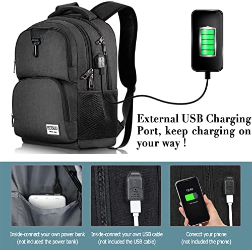 Putni ruksak za Laptop, školski ruksaci za tinejdžere ,Računarska torba sa USB priključkom za punjenje odgovara