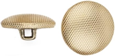 C & amp;C Metalni proizvodi 5052 Beaded uzorak kupola Metal dugme, veličina 30 Ligne, zlato, 36-Pack