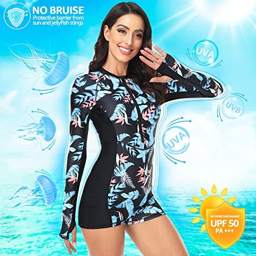 Jedinstveni osip za žene, 1 komad - kupaći košulje s dugim rukavima UV UPF 50+ kupaćih košulja