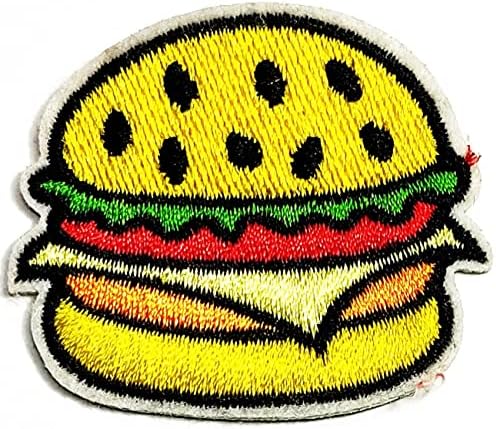 Kleenplus 3kom. Hamburger Sew Glačalo na vezenim zakrpama Crtić Cheeseburger naljepnica Craft projekti dodatna
