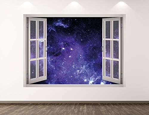West Mountain Maglinska zidna naljepnica Umjetnički dekor 3D prozor Space Star Star naljepnica Mural Kids