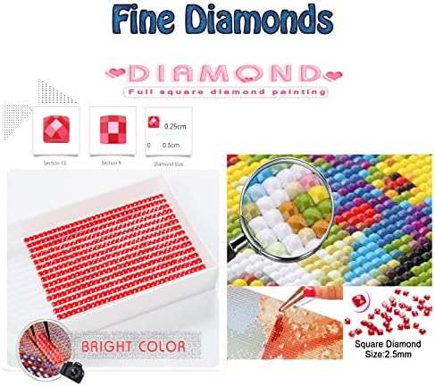 Dijamantni setovi za odrasle, lavanda Dijamantna umjetnost dječji početnik diy 5d boja po brojevima, velikim