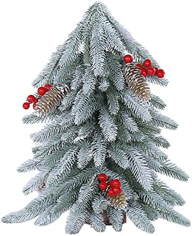 XiOS 2022 Desktop mini božićno drvce 40cm / 15,7in Umjetno božićno stablo Desktop sa ukrasima za kućnu kuhinju
