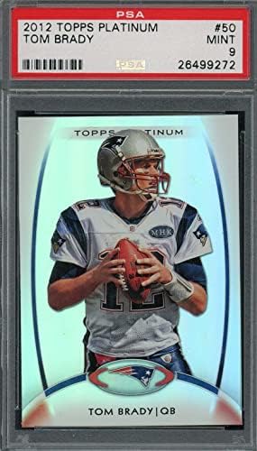 Tom Brady 2012 Topps Platinum Football Card # 50 Ocjenjina PSA 9