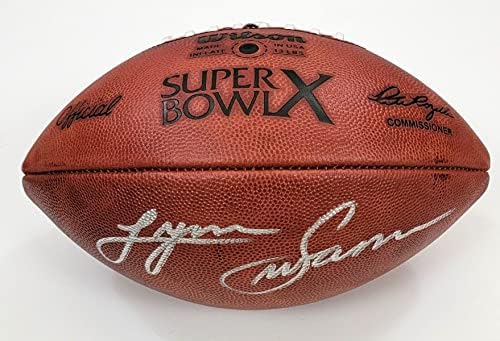 Lynn Swann autografirao Pittsburgh Steelers Super Bowl X Game Nogomet Beckett svjedok - autogramirani fudbali