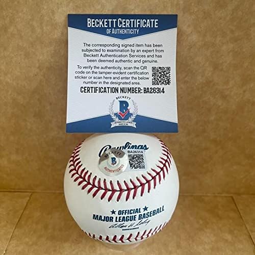 MASON Williams Yankees / Mets potpisali su autogramirani M.L. Baseball Bas