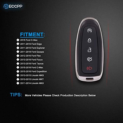 ECCPP za Ford Explorer key Fob Shell Nerezana kutija za daljinsko upravljanje bez ključa za Ford za C-Max/za