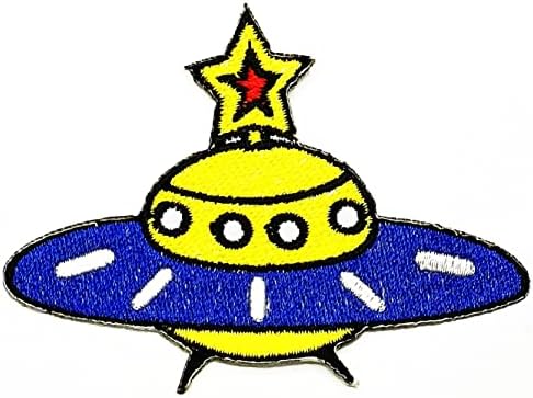 Kleenplus slatka UFO Aline NASA Space Sew Iron on Patch vezena aplikacija zanat ručno rađena odjeća haljina