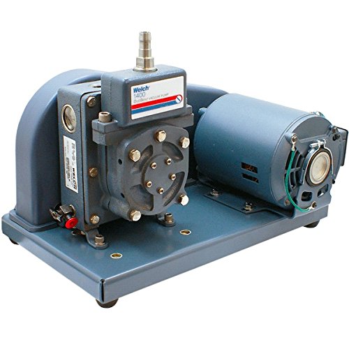 Welch Duoseal 1400 Pogon kaiševa Rotaciona vano Dual scena Mehanička vakuumska pumpa W / Ispušni filter
