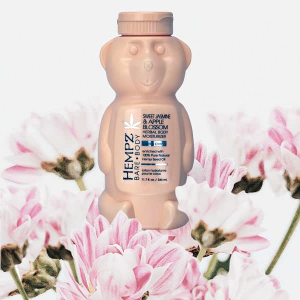 Hempz Bare Body Collection-slatki Jasmin & amp; Apple Blossom hidratantna krema 12 unci